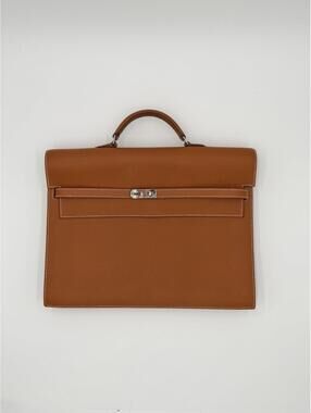 Hermès Kelly Dépêches 38 Briefcase Epsom Leather Palladium Hardware